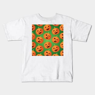 Brightly Colored Skulls Halloween pattern Kids T-Shirt